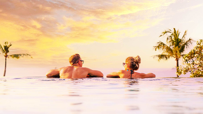 Couple Enjoying a Fall Destination Couple's Retreat