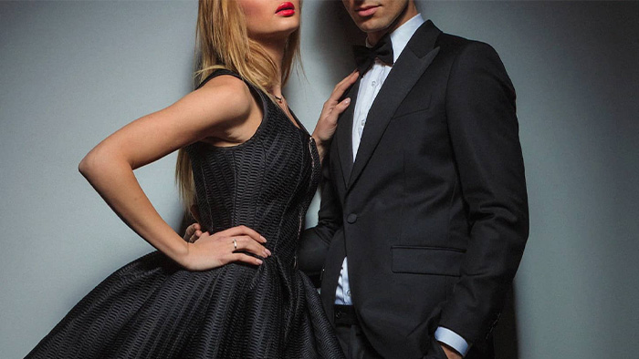 Couple avoiding red flags in luxury dating