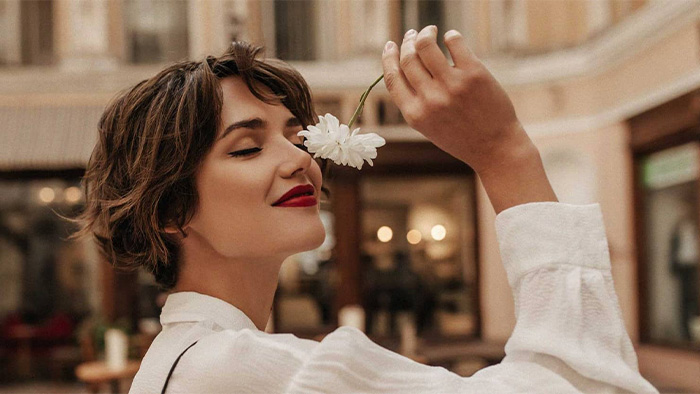 Woman enjoying Singles Awareness Day