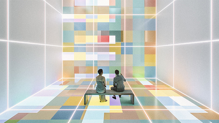 Seeking Couple at an Art Museum