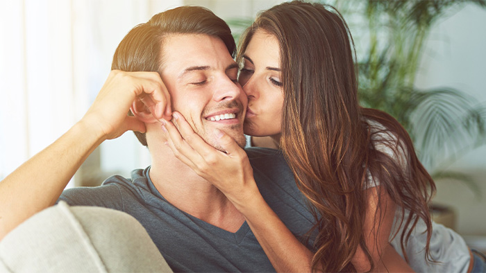 Couple with secure attachment style