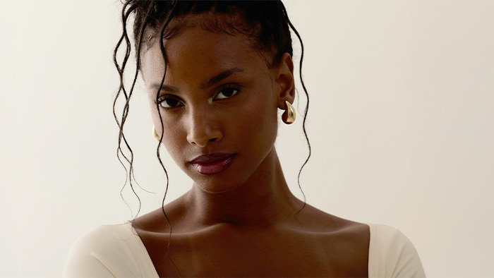 Woman in white dress