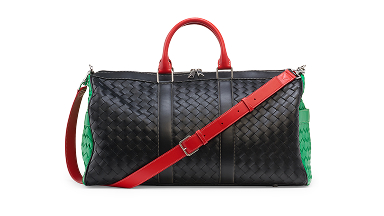Bottega Veneta Medium Intrecciato Colorblock Duffle Bag