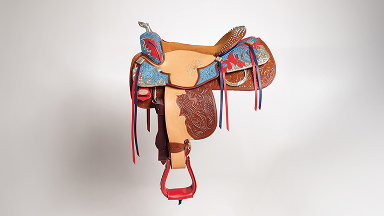 Christian Louboutin Custom Fantasy Saddle